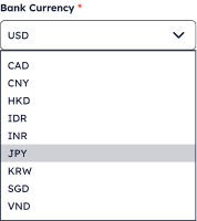choose currency